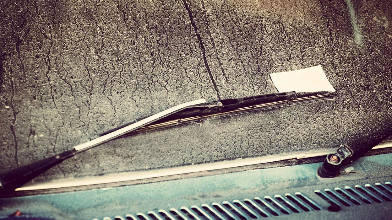 Saharastaub Windschutzscheibe