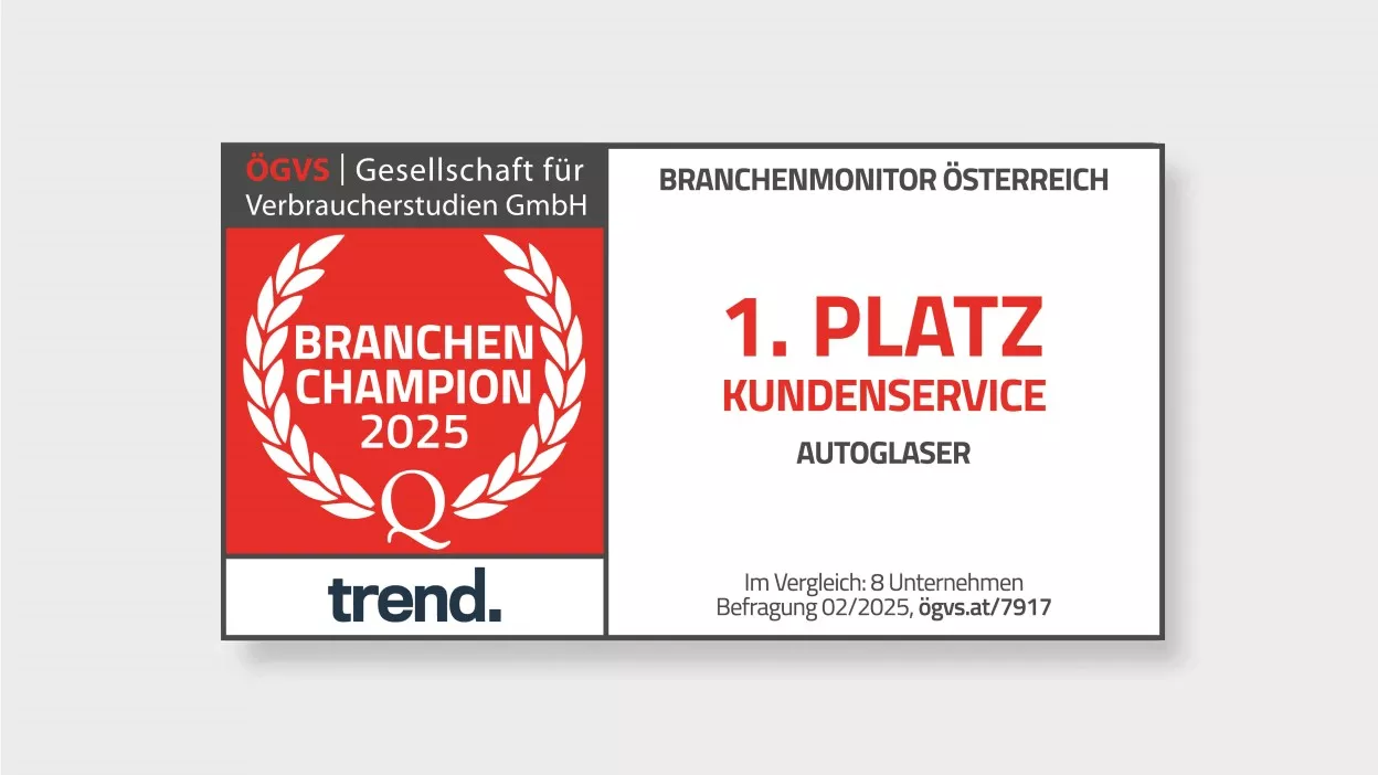 Carglass zum Branchenchampion gewählt